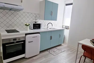 Cuisine ou kitchenette dans l'établissement 【】Le Retro【】 , Belfort ville