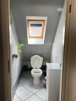 Salle de bains dans l'établissement GITE SPACIEUX AU COEUR DE L'ALSACE 3***
