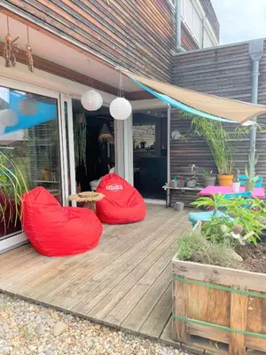 Jardin de l'établissement A la villa du voyageur - proche Europa Park, Strasbourg et Colmar