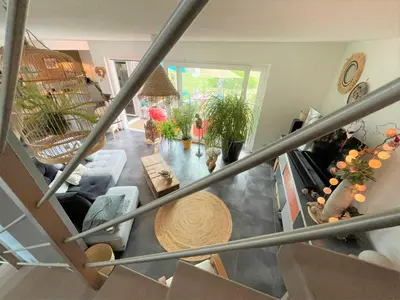 Coin salon dans l'établissement A la villa du voyageur - proche Europa Park, Strasbourg et Colmar