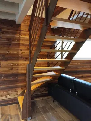 Coin salon dans l'établissement Superbe Chalet Neuf