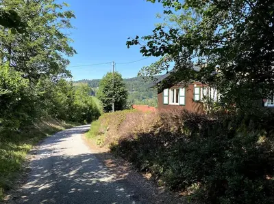 Paysage naturel près de le chalet
