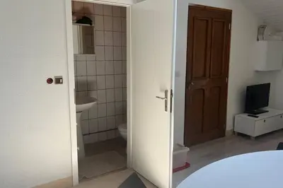 Salle de bains dans l'établissement La Petit Frontière