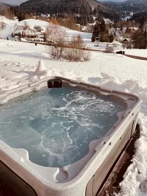 L'établissement La Gouleote Spacieuse maison type chalet avec jacuzzi, sauna, pétanque en hiver