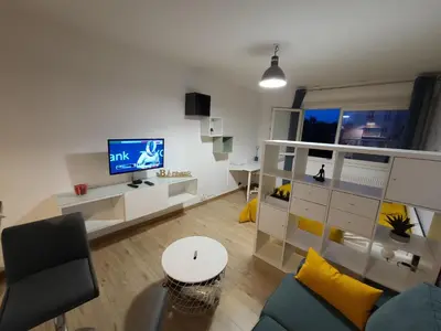 Télévision ou salle de divertissement dans l'établissement Magnifique Studio 26m2