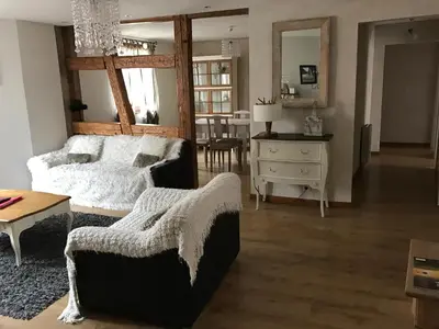 Coin salon dans l'établissement Les Authentics - La Maison d'Amélie