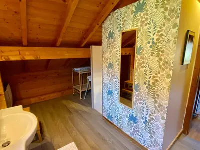 Salle de bains dans l'établissement Chalet Baudelaire, 4* beau et authentique