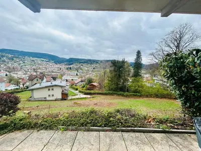 Vue générale sur la montagne ou vue sur la montagne depuis l'appartement