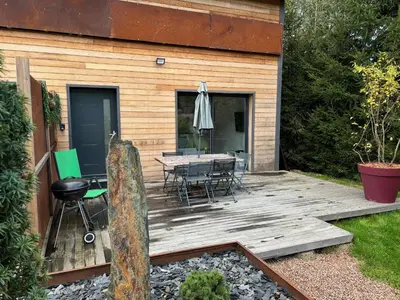Jardin de l'établissement Duplex le Corten, Terrasse et jardin