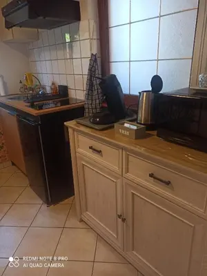 Cuisine ou kitchenette dans l'établissement Le bien vivre