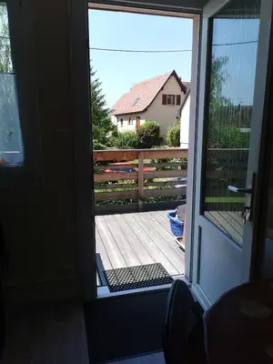 Balcon ou terrasse dans l'établissement Gîtes Marschall Jean-Pierre