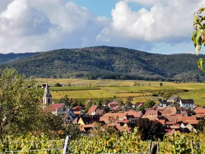 Vue générale sur la montagne ou vue sur la montagne depuis l'appartement
