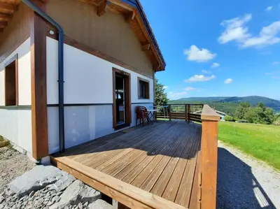 Vue générale sur la montagne ou vue sur la montagne depuis l'appartement