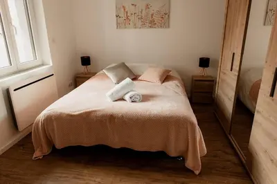 Un ou plusieurs lits dans un hébergement de l'établissement Gîte Relais Terrasse