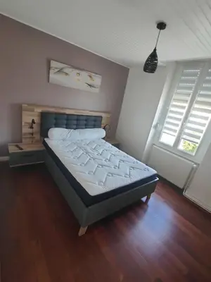 Un ou plusieurs lits dans un hébergement de l'établissement le Cozy Nest