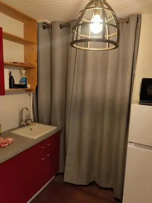 Cuisine ou kitchenette dans l'établissement le Cozy Nest