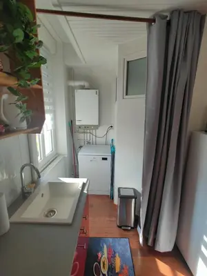 Cuisine ou kitchenette dans l'établissement le Cozy Nest