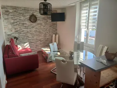 Coin salon dans l'établissement le Cozy Nest