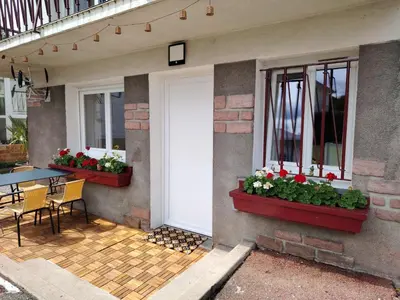 Balcon ou terrasse dans l'établissement Appartement Les Géraniums