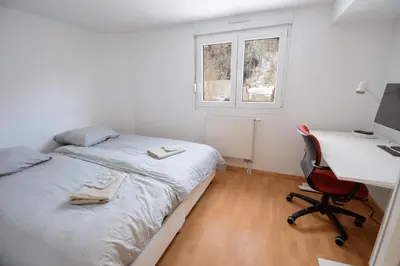 Un ou plusieurs lits dans un hébergement de l'établissement Vacances au Bonhomme