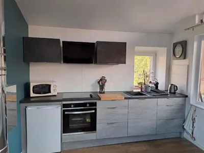 Cuisine ou kitchenette dans l'établissement Nid douillet au cœur du vignoble alsacien