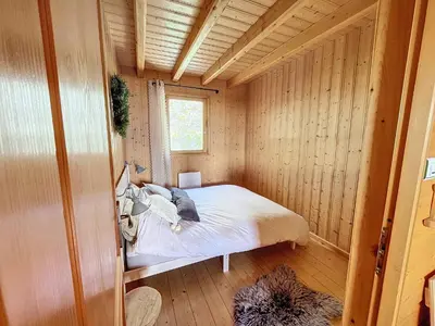 Un ou plusieurs lits dans un hébergement de l'établissement Chalet de standing 12 personnes
