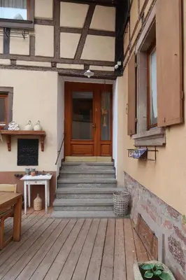 Balcon ou terrasse dans l'établissement Chez Mamama, gîte cosy sur la route des vins
