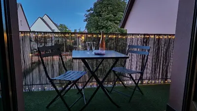 Balcon ou terrasse dans l'établissement Le Cosy des Marronniers - 6 Pers