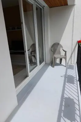 Balcon ou terrasse dans l'établissement Maison Mitoyenne entre les lacs, proche du centre ville de Gérardmer