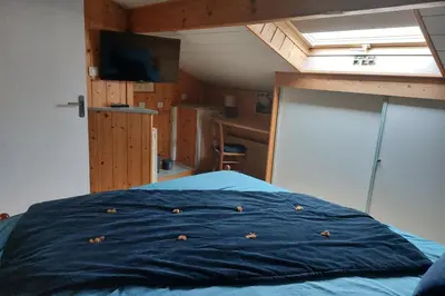 Un ou plusieurs lits dans un hébergement de l'établissement Maison Mitoyenne entre les lacs, proche du centre ville de Gérardmer