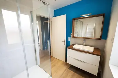 Salle de bains dans l'établissement L'appart' du dessous