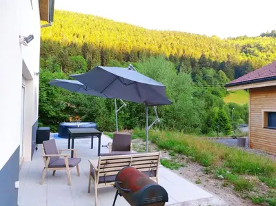 Paysage naturel près de la maison de vacances