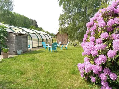 Jardin de l'établissement Gites de le musre