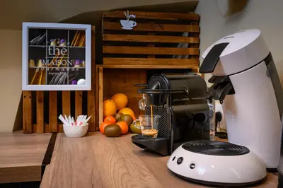 Cuisine ou kitchenette dans l'établissement COZY F2 40m2 Appartement Climatisé Château