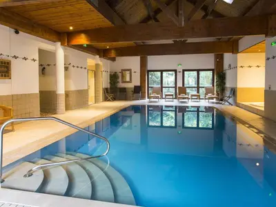 Piscine de l'établissement Gîte Alsacien : Terrasse, Sauna Privé, Accès Piscine et Bien-être, Proche Colmar et Route des Vins - FR-1-744-16 ou située à proximité