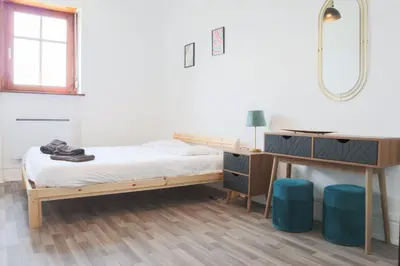 Un ou plusieurs lits dans un hébergement de l'établissement Le Vintage, Mulhouse ville