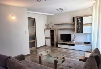 Coin salon dans l'établissement Appartement au pied du château