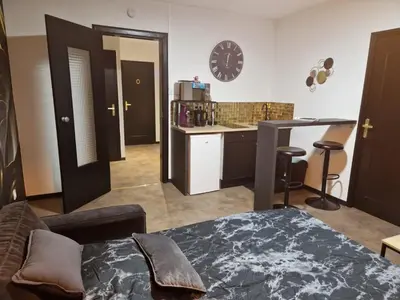 Cuisine ou kitchenette dans l'établissement Appartement spacieux MULHOUSE