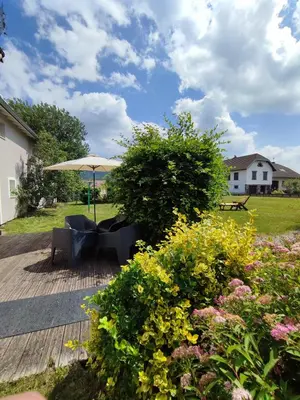 Jardin de l'établissement Gîte cosy avec avec jardin et parking privatifs - Hautes Vosges