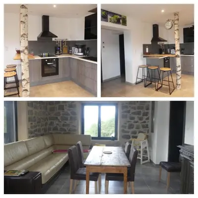 Cuisine ou kitchenette dans l'établissement LE MASSIF - Appartement avec vue imprenable