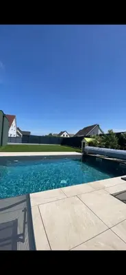 Piscine de l'établissement Maison spacieuse au calme proche Colmar avec piscine ou située à proximité