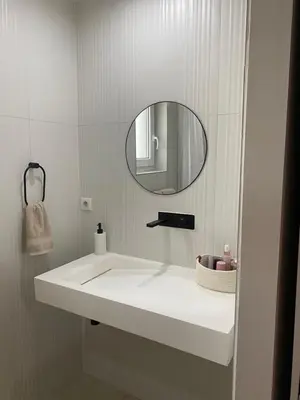 Salle de bains dans l'établissement Maison spacieuse au calme proche Colmar avec piscine