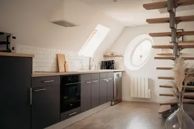 Cuisine ou kitchenette dans l'établissement Duplex cosy Le Boho
