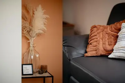 Un ou plusieurs lits dans un hébergement de l'établissement Duplex cosy Le Boho