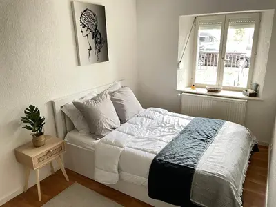 Un ou plusieurs lits dans un hébergement de l'établissement Appartement la petite Venise