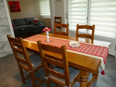 Coin salon dans l'établissement Les Noyers du Wissbach