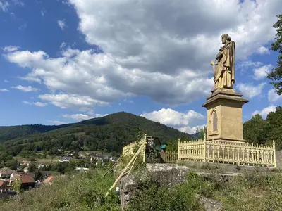 Vue générale sur la montagne ou vue sur la montagne depuis la maison de vacances