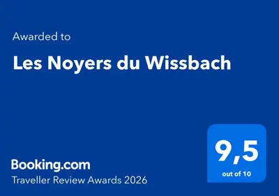 Certificat, récompense, panneau ou autre document affiché dans l'établissement Les Noyers du Wissbach
