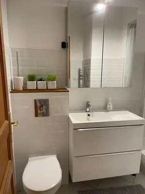 Salle de bains dans l'établissement Cocooning