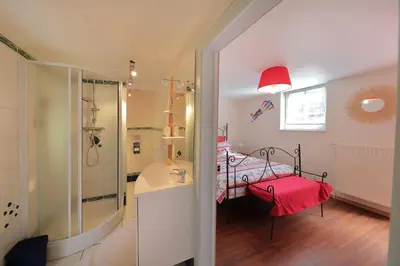 Salle de bains dans l'établissement Chez Odile - Charmante ferme rénovée